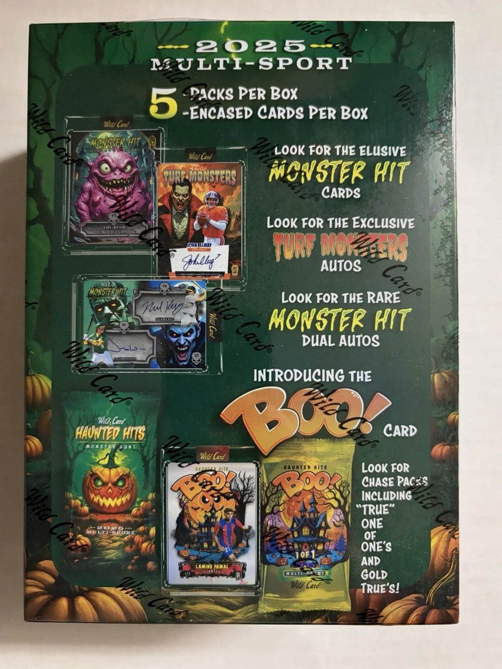 2025 WILD CARD HAUNTED HITS MONSTER HUNT MULTI SPORT HOBBY BOX Factory Sealed