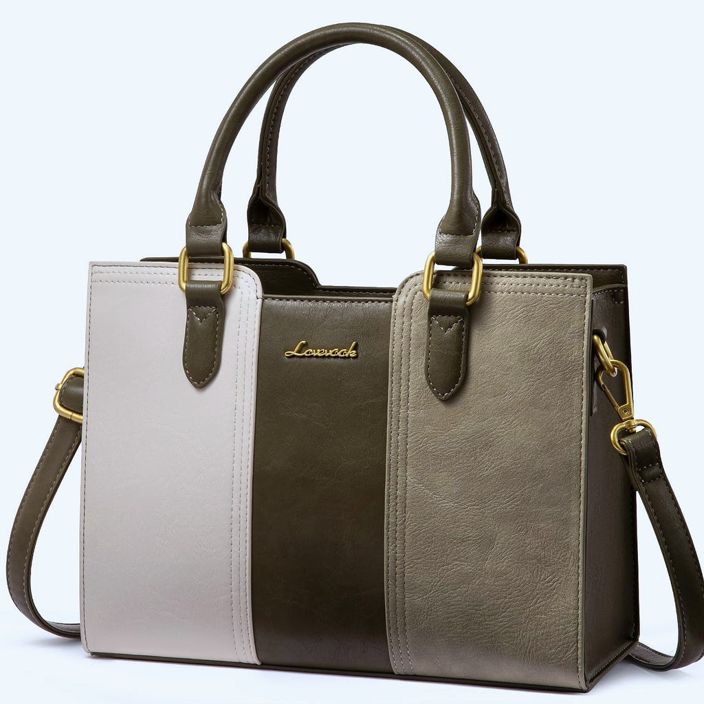 LOVEVOOK Vintage Leather Shoulder Handbag Small Satchel Crossbody Bag