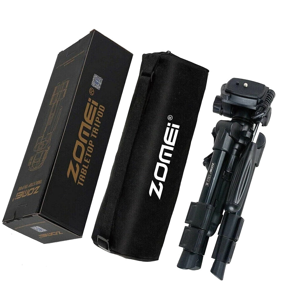 ZOMEI Q100 Mini 20" Portable Tripod Tabletop Stand Holder For DSLR Camera Phone