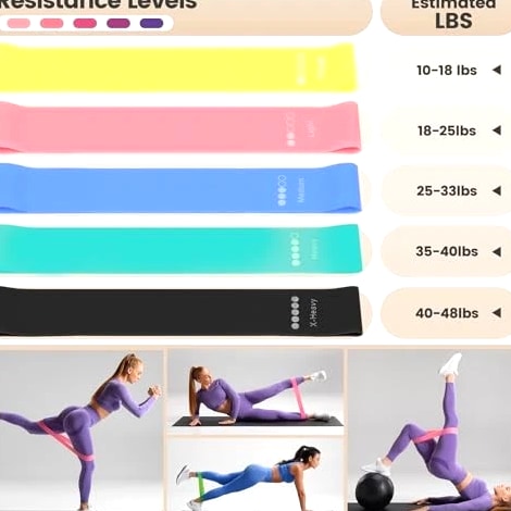 Pilates Essentials Kit for Home Workouts Women, Black Pilates Equipment Set
