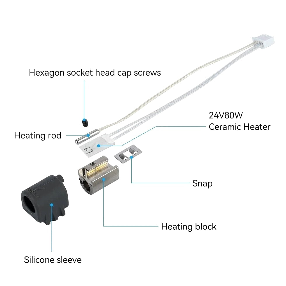 Hotend for Anycubic Kobra 3 Max 3D Printer Nozzle Combo