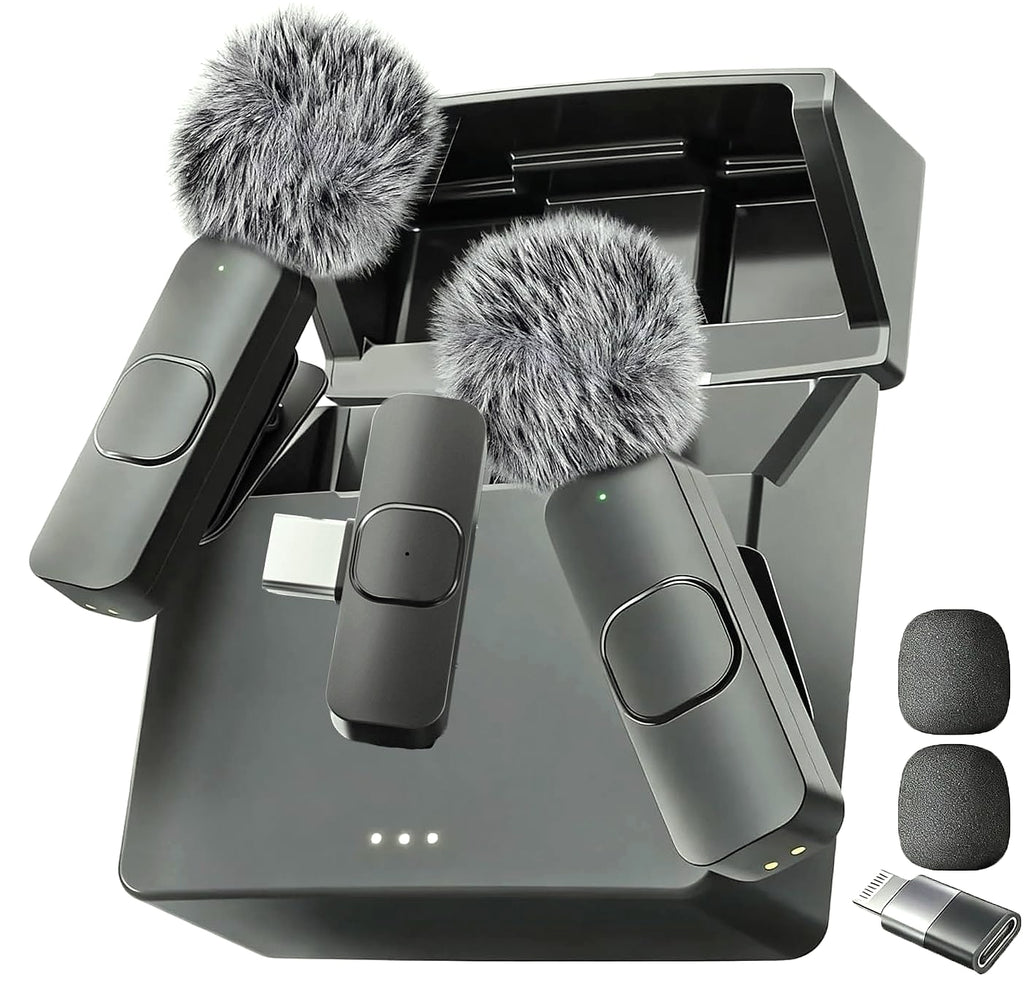 Mini Mic Pro Wireless Lavalier Microphone 2-Pack