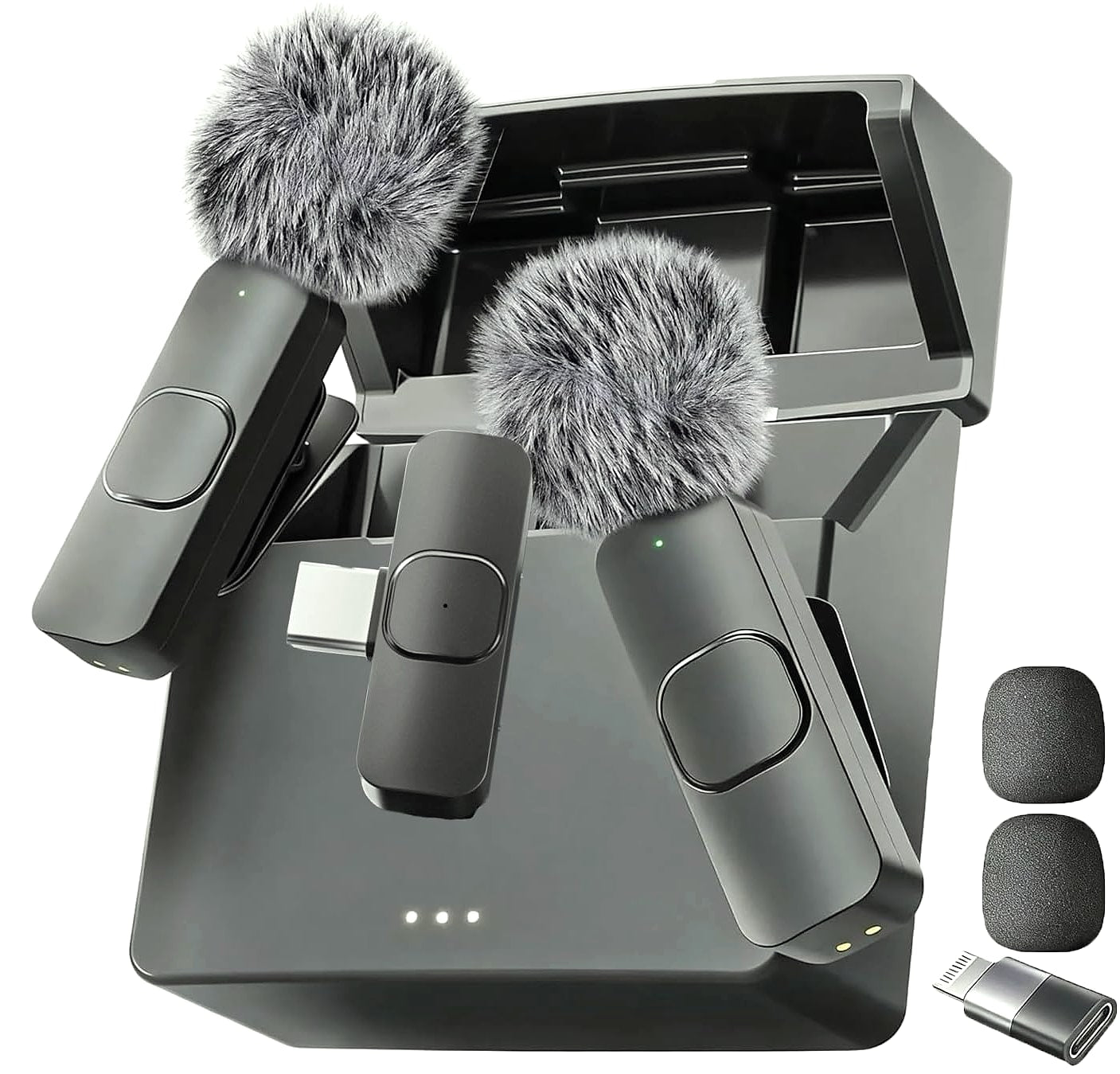 Mini Mic Pro Wireless Lavalier Microphone 2-Pack