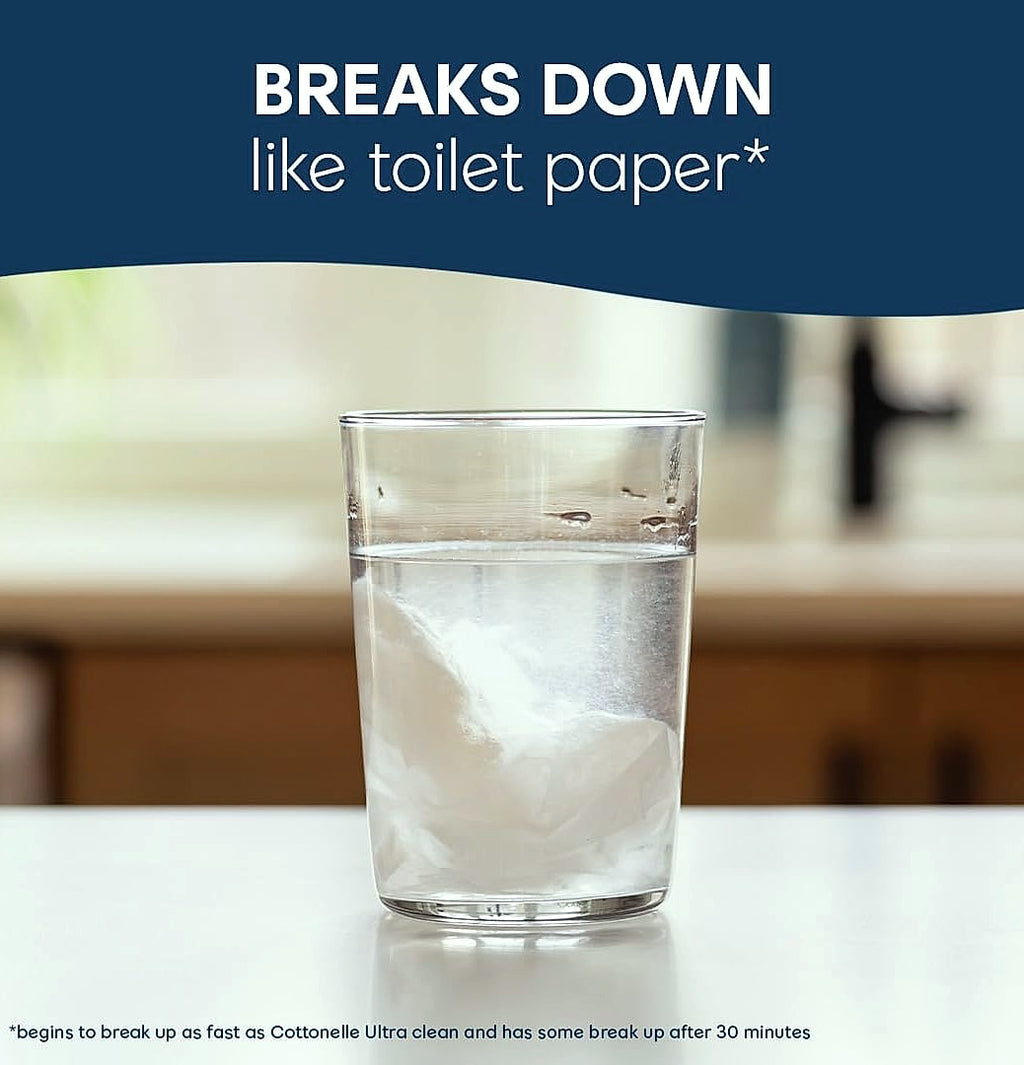 Cottonelle Fresh Feel Flushable Wet Wipes, 8 Packs