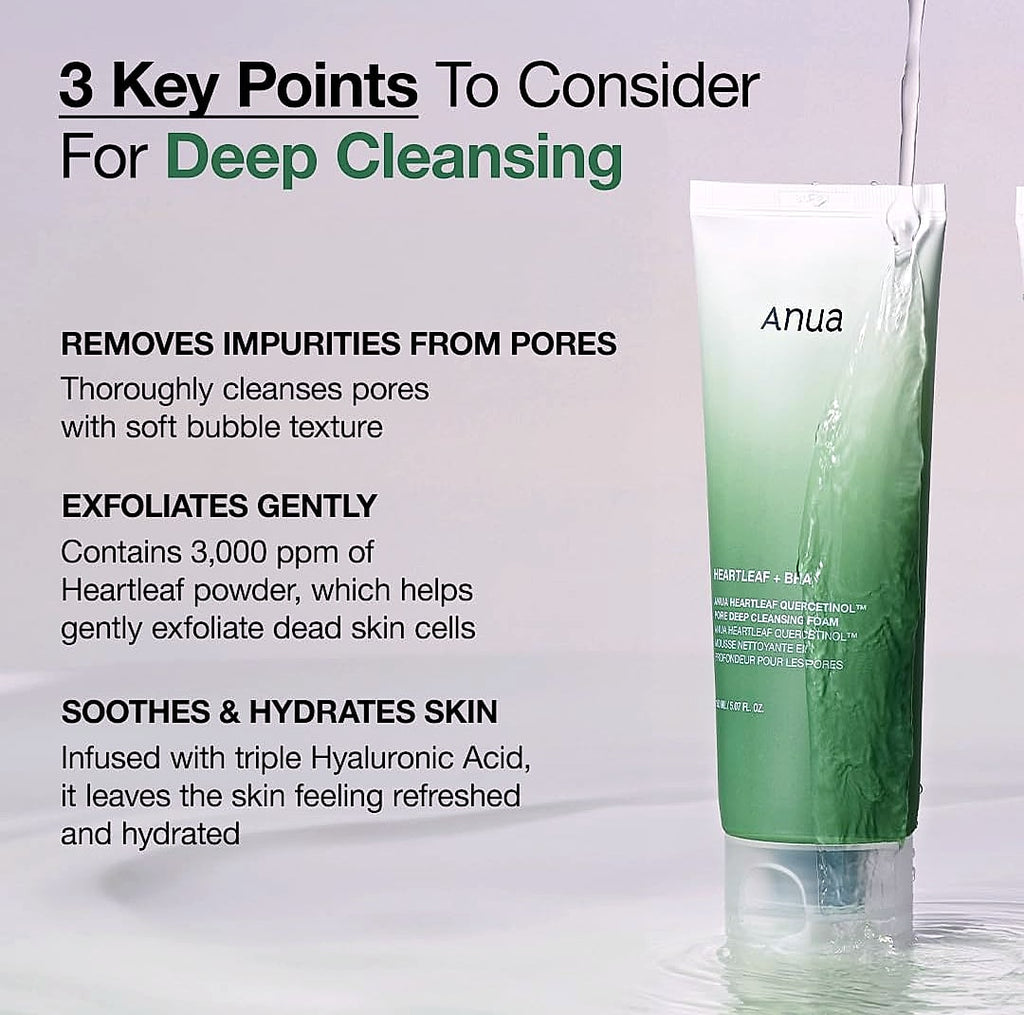 ANUA Heartleaf Double Cleansing Duo Oil and Foam Set