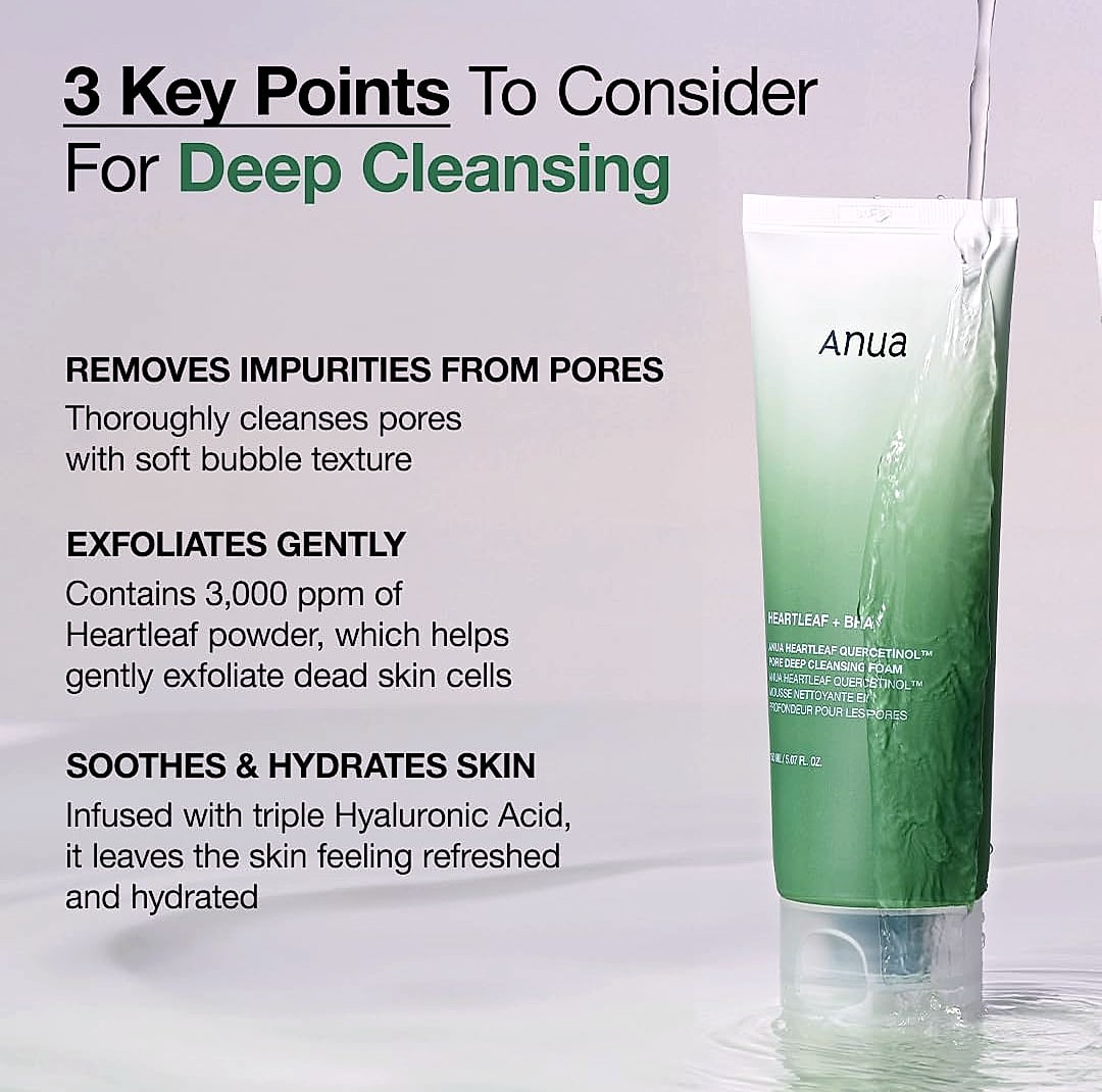 ANUA Heartleaf Double Cleansing Duo Oil and Foam Set