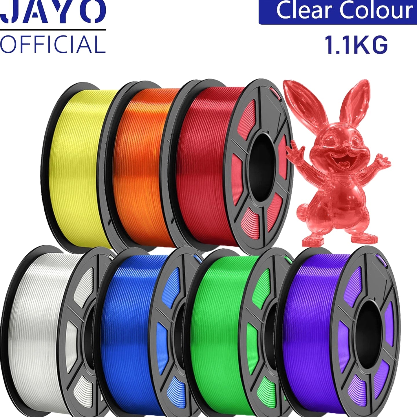 JAYO 10KG PLA Classic SILK PETG 1.75MM 3D Printer Filament 1.1KG NO Tangle LOT
