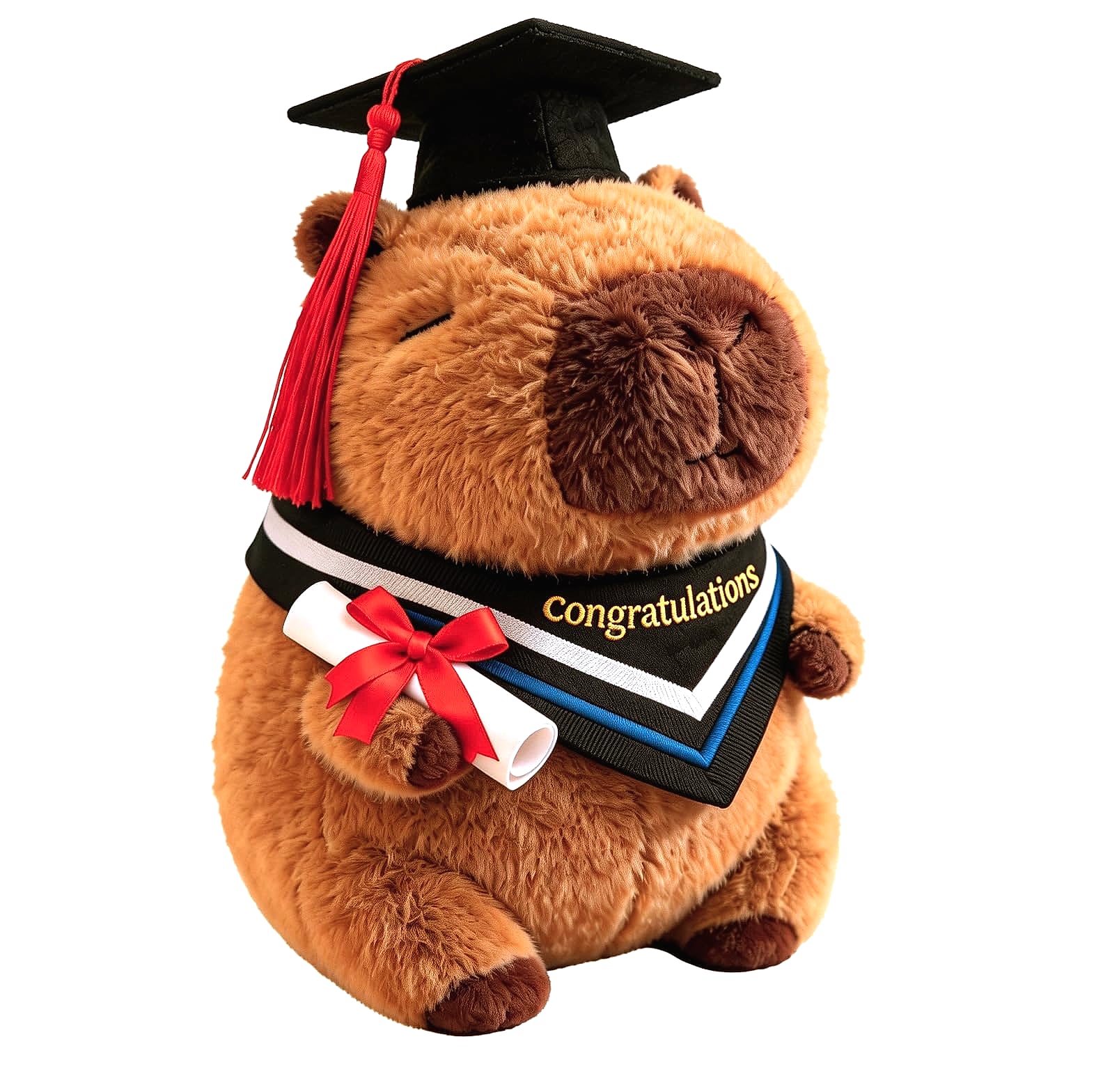 Wonfirang Capybara Plush Toy with Detachable Turtle Backpack