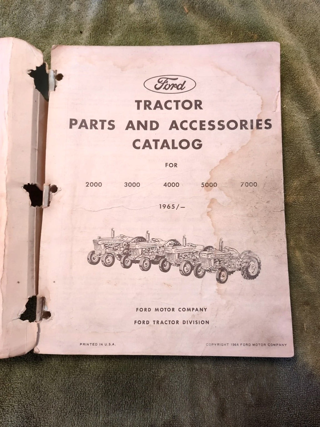 Ford Tractor parts and accs catalog 1965-75 Ford 2000, 3000, 4000, 5000, 7000