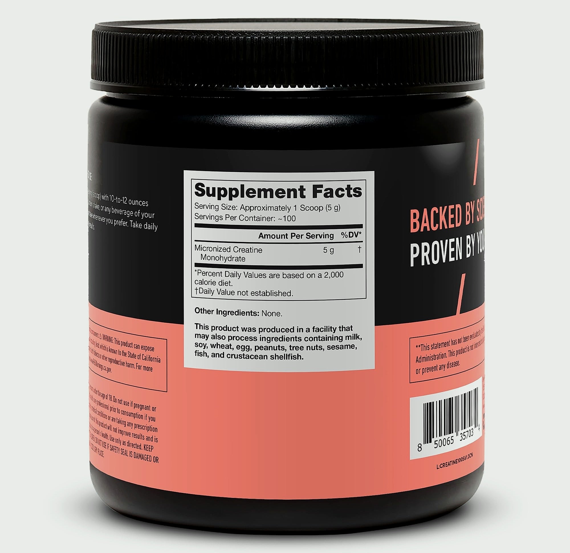 LEGION Micronized Creatine Monohydrate Powder, 100 Servings