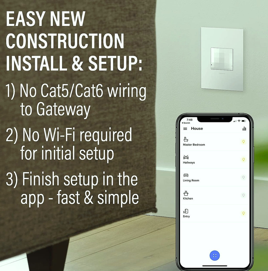 Legrand adorne with Netatmo Smart Home Gateway WNAH1W1