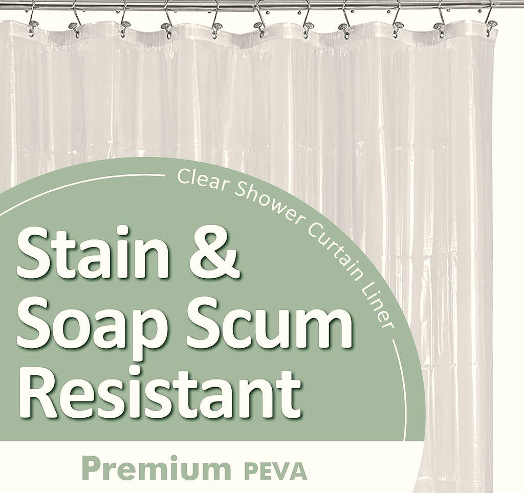 Barossa Design Clear Shower Liner 72 inch Standard Size