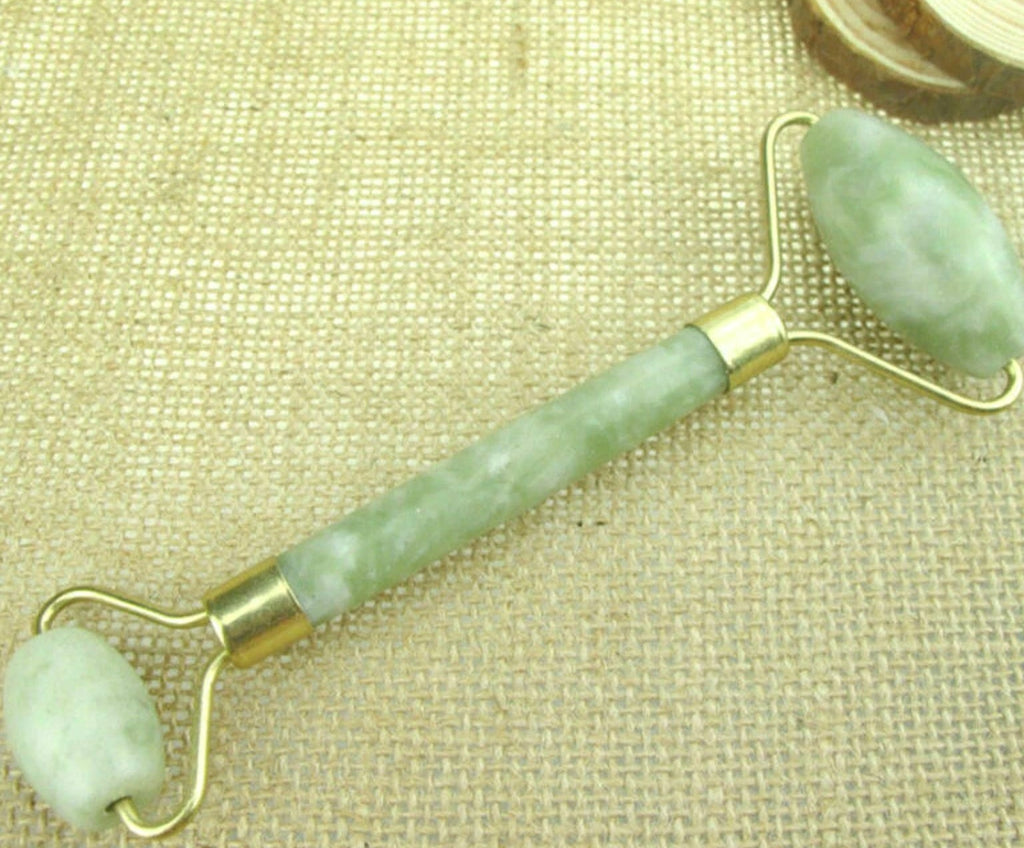Natural Jade Guasha Facial Beauty Massage Tool - Jade Roller Face Massager
