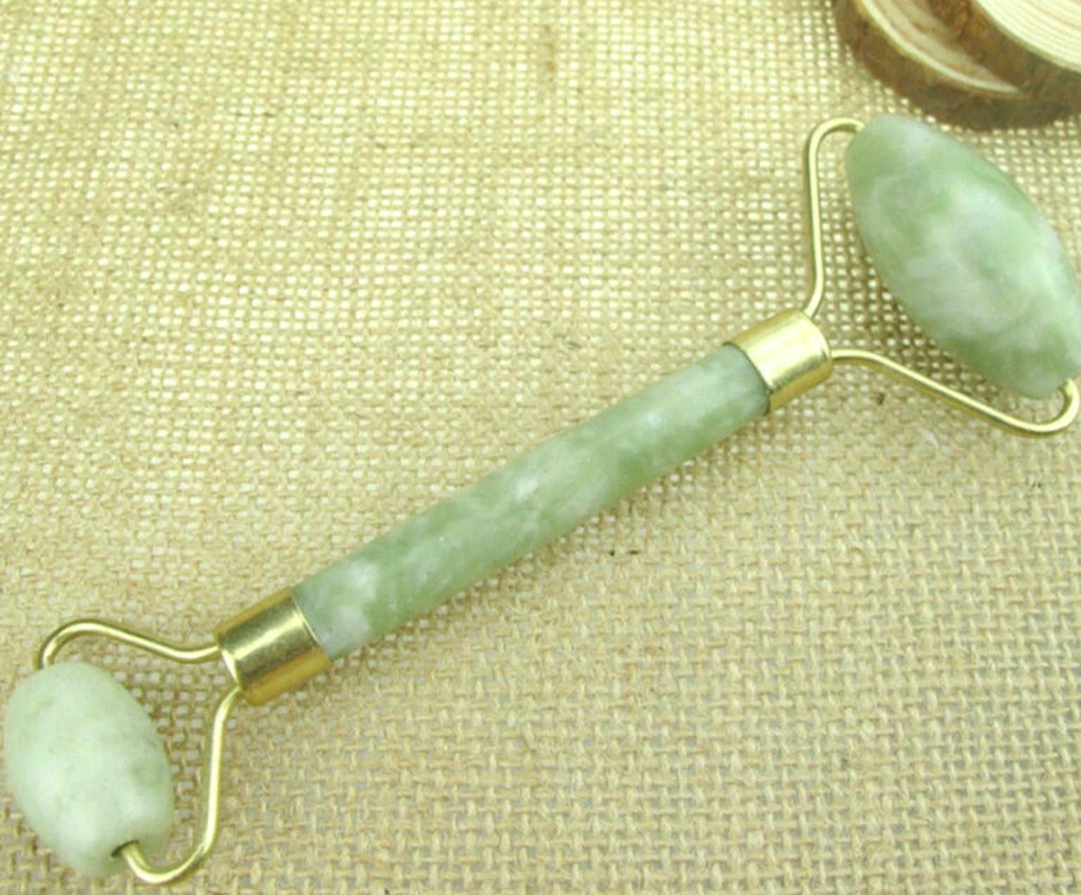 Natural Jade Guasha Facial Beauty Massage Tool - Jade Roller Face Massager