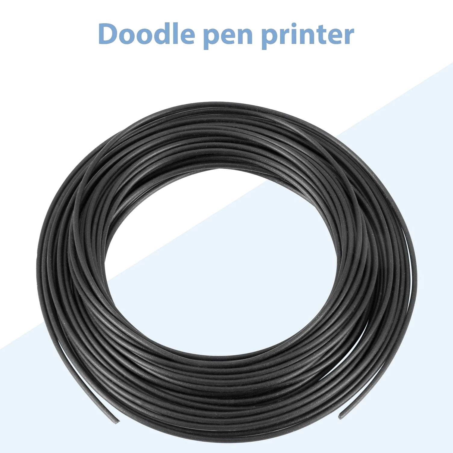 10M ABS 3D 1.75mm Printer Filament for 3D Scribble Pen Printers - Black Y5J8
