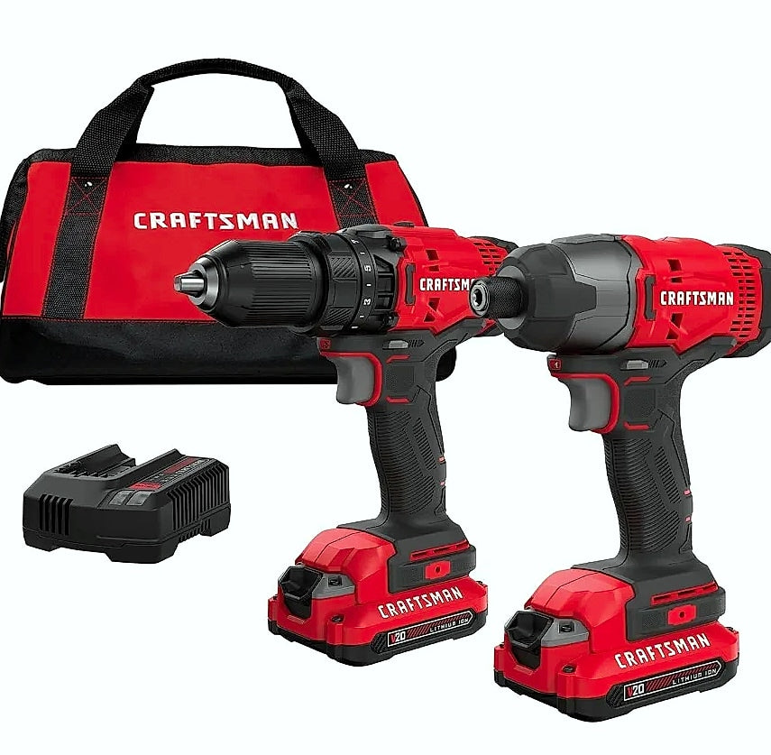 Kankeirr V20 MAX Cordless Drill and Impact Driver Combo Kit