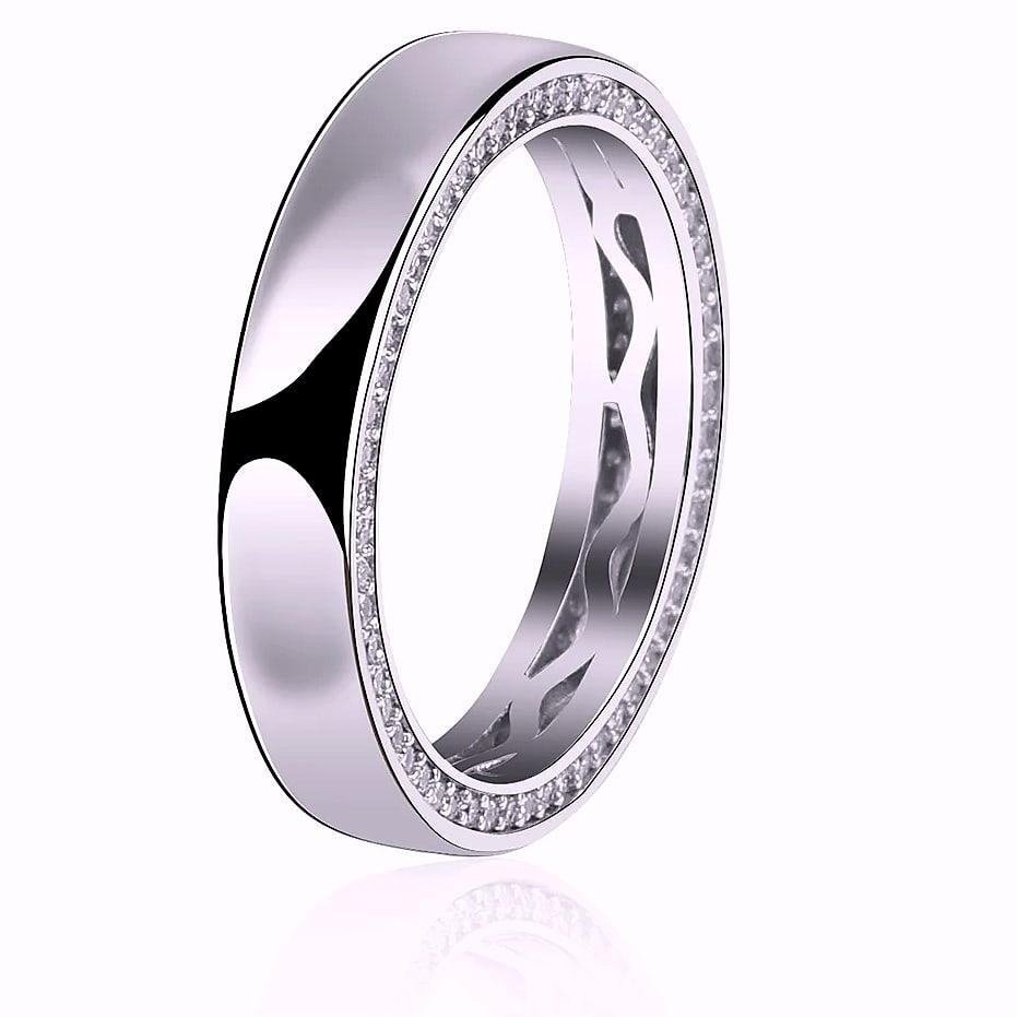 TOPGRILLZ Couple Rings 4mm/6mm 925 Sterling Silver