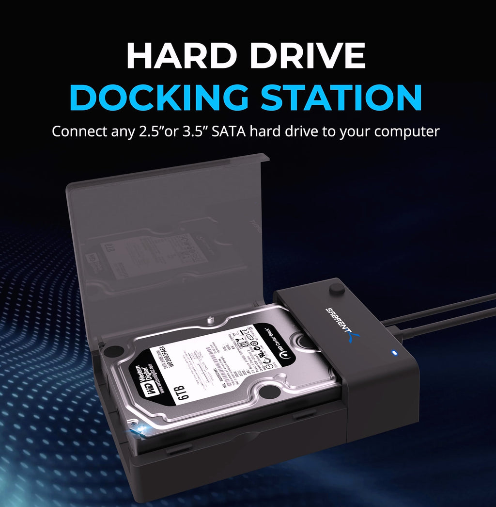 SABRENT EC-DFLT USB 3.0 SATA Hard Drive Docking Station