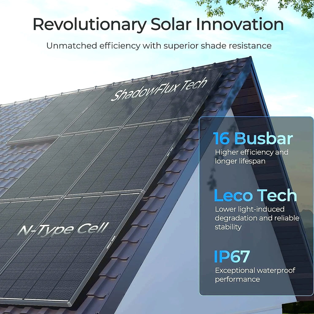 Renogy 200W ShadowFlux N-Type Solar Panel 12V