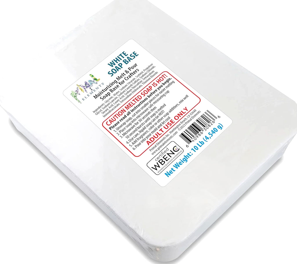 White Soap Base - Moisturizing Melt & Pour Glycerin Base for Soap Crafting