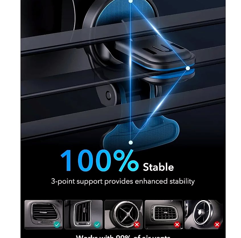 ESR 15W Magnetic Wireless Car Charger with MagSafe Air Vent Mount