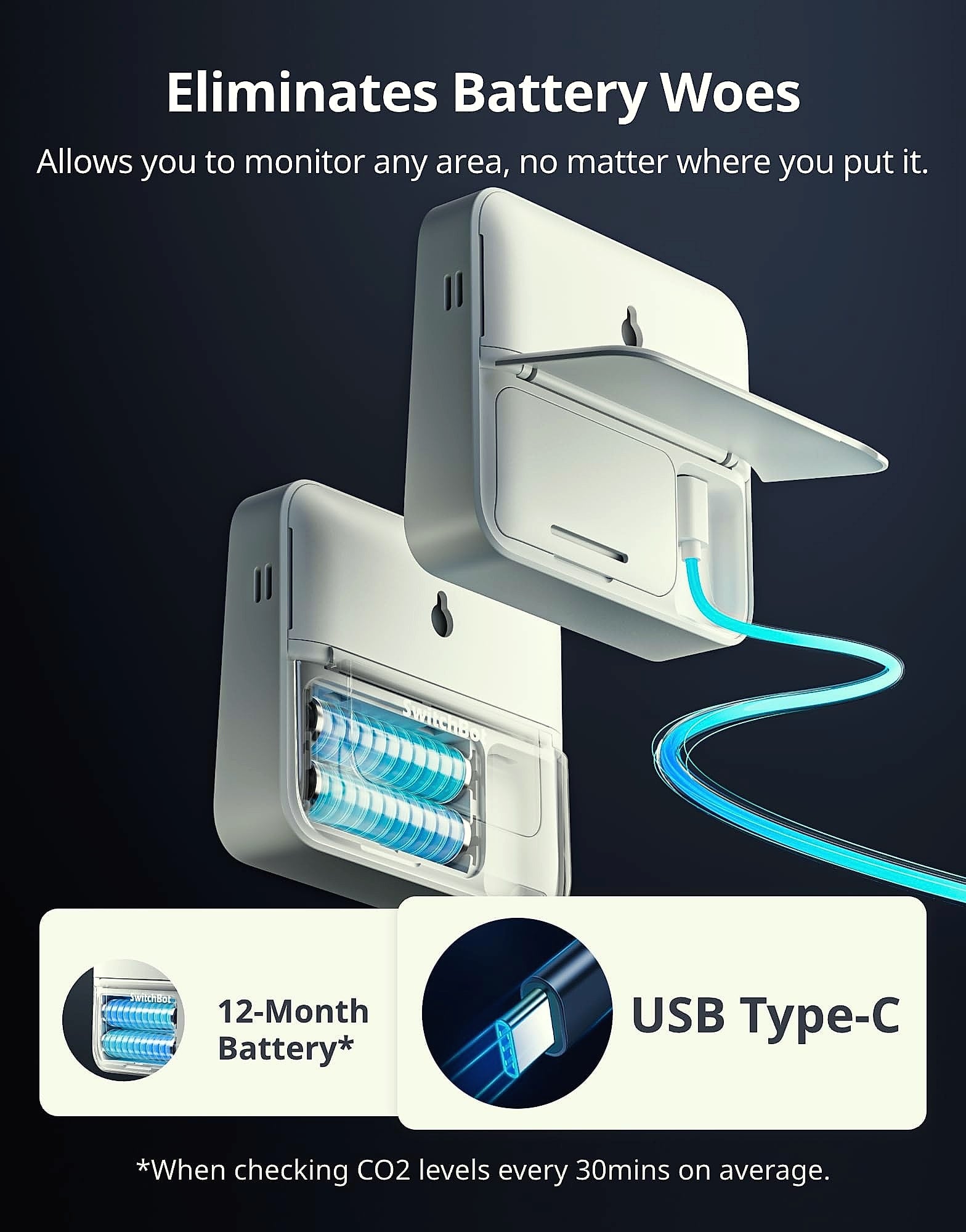 SwitchBot Meter Pro CO2 Detector for Air Quality
