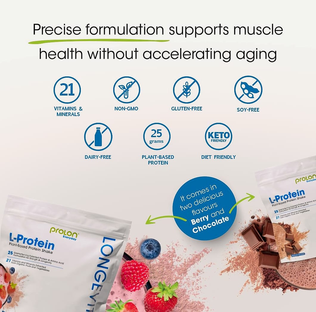 Prolon Longevity Plant Based Protein Powder, 25g per serving