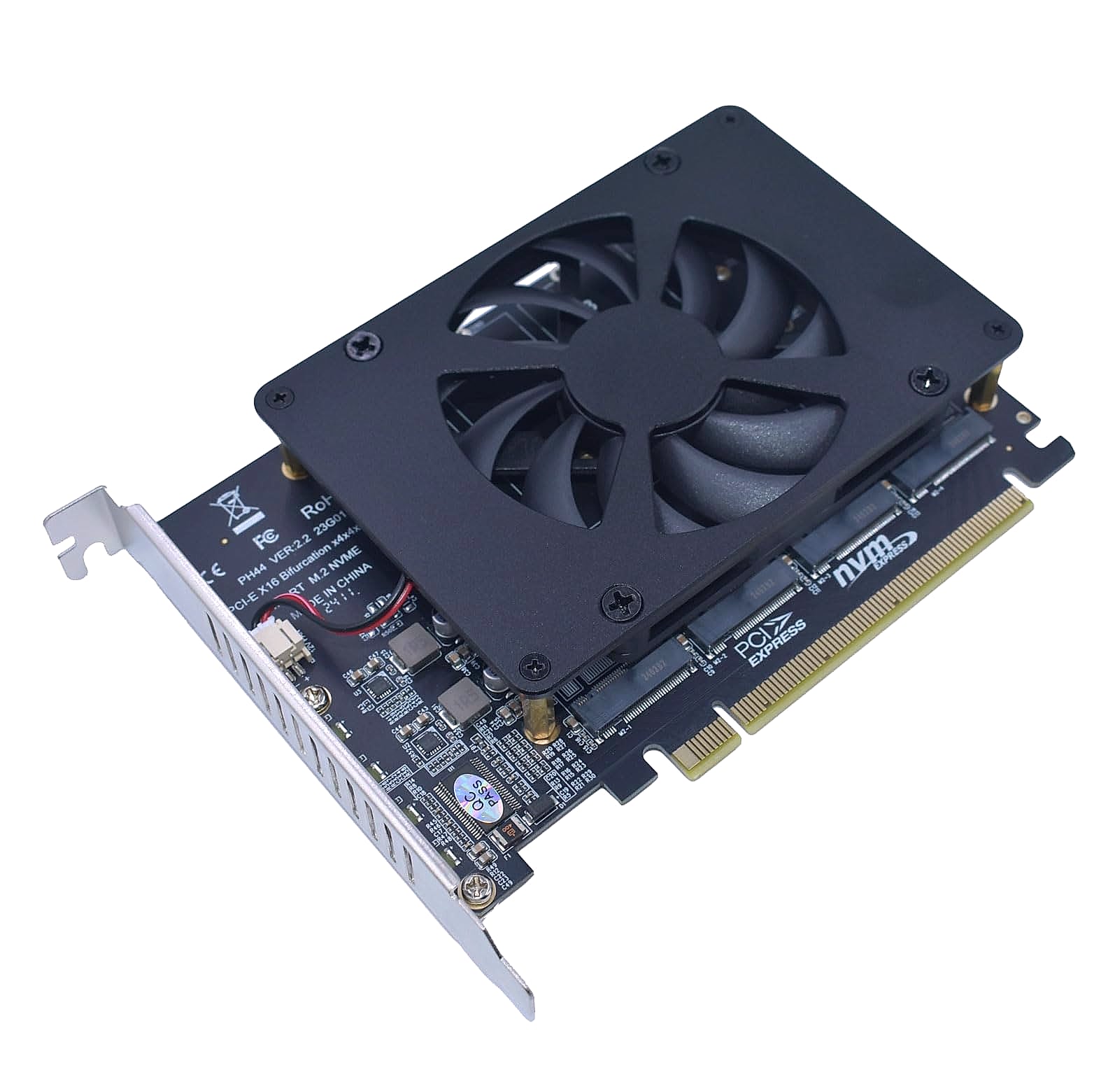 LetLinkSo M.2 PCIe x16 Gen4 Adapter for 4 NVMe SSDs