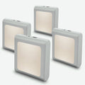MAZ-TEK Plug-in Dimmable LED Night Light with Auto Sensor, 4 Pack