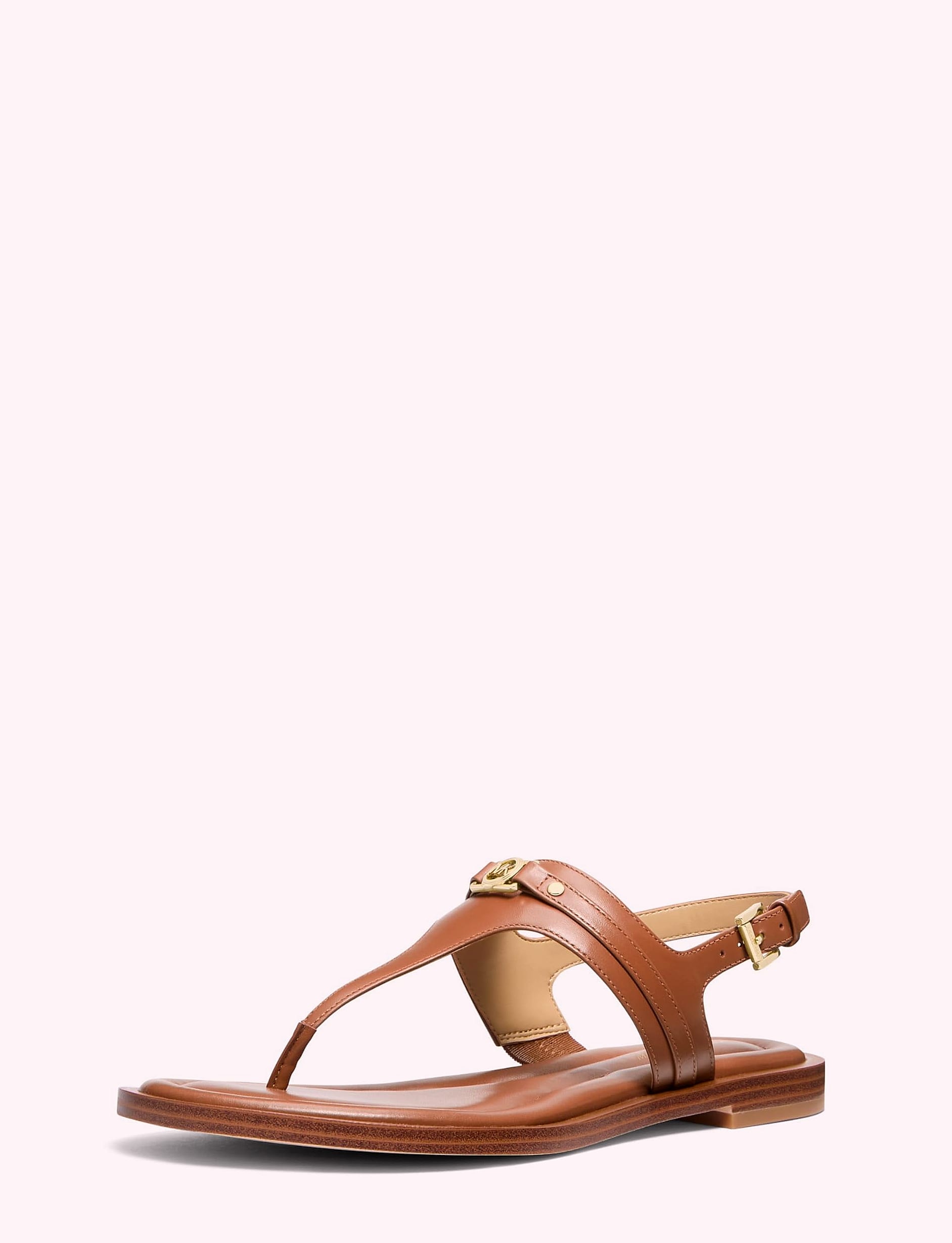 Michael Kors Mandy Leather Thong Sandals