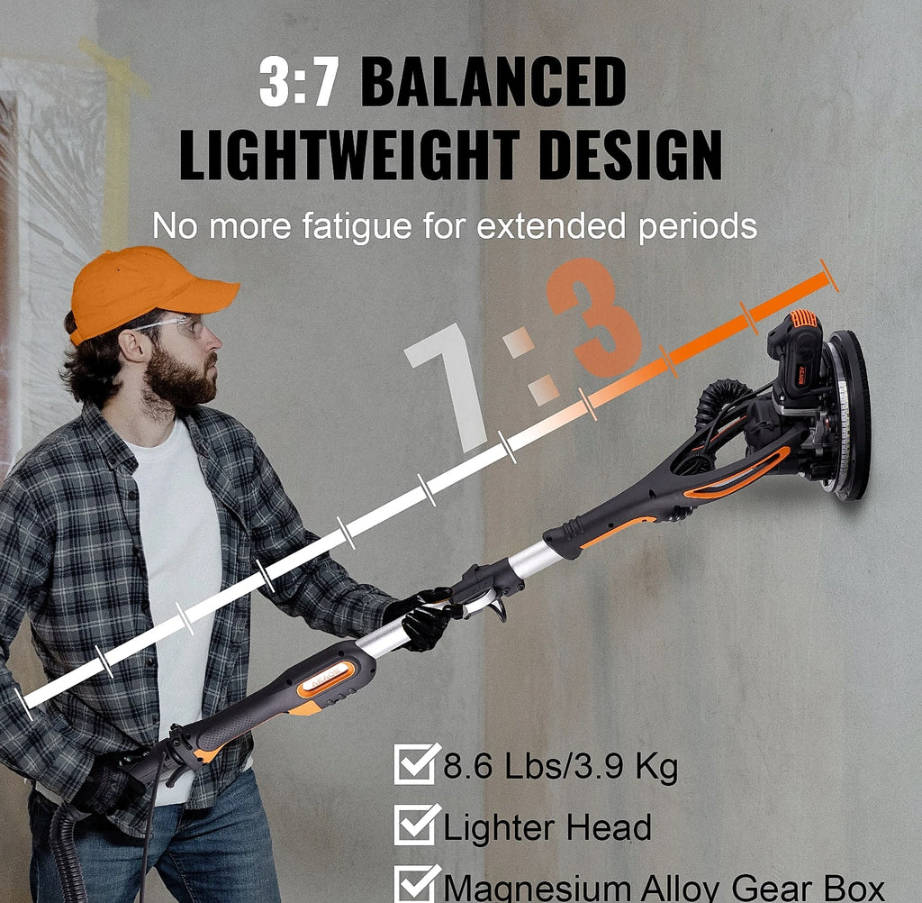 SucceBuy 900W Drywall Sander with Variable Speed Motor
