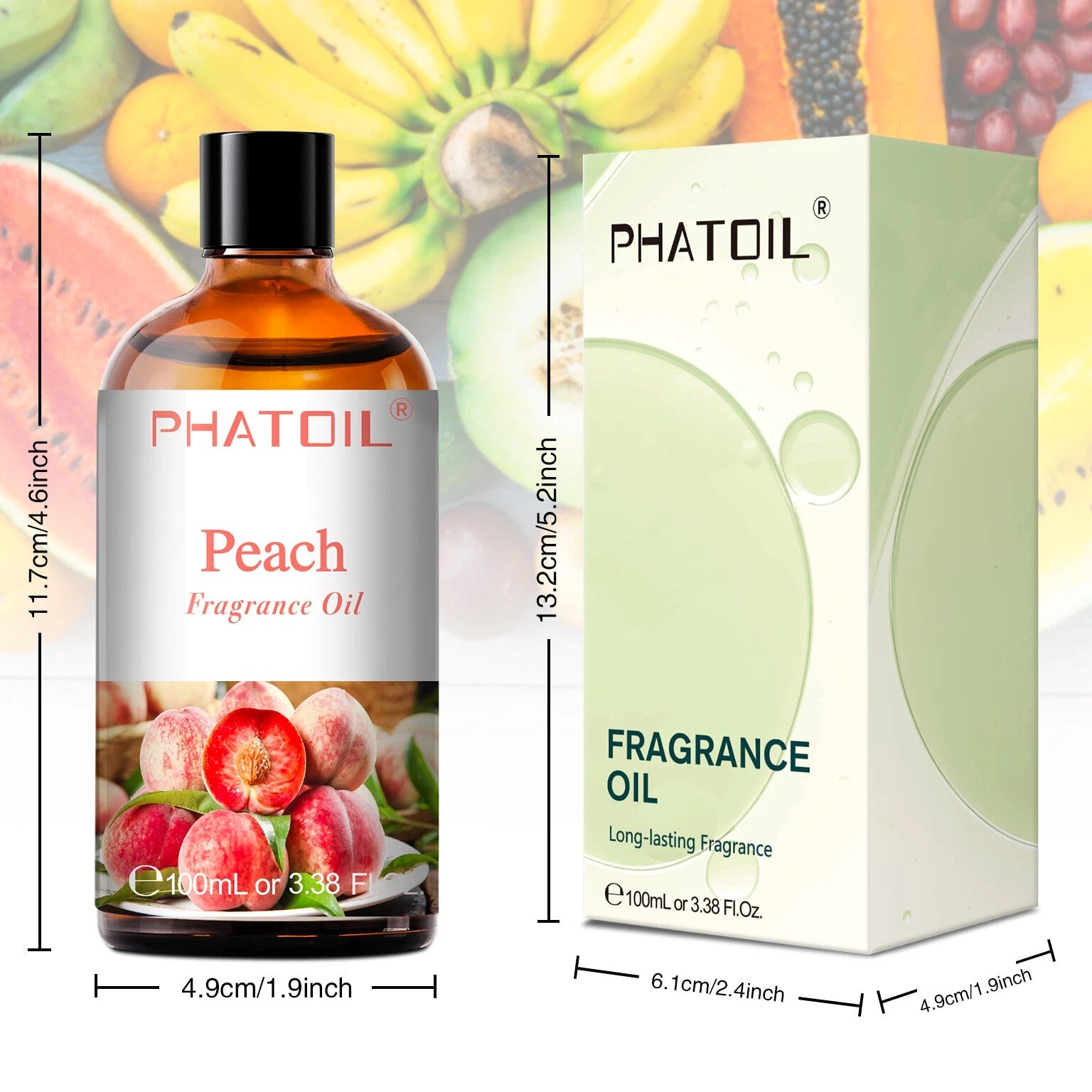 3.38FL.OZ Fruity Fragrance Oils for Aromatherapy,Diffuser,Candle and Soap Making