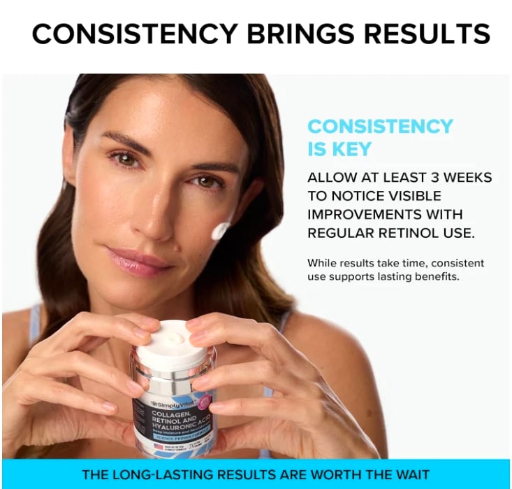 Anti-Aging Face Moisturizer - Retinol, Collagen & Hyaluronic Acid, Day & Night