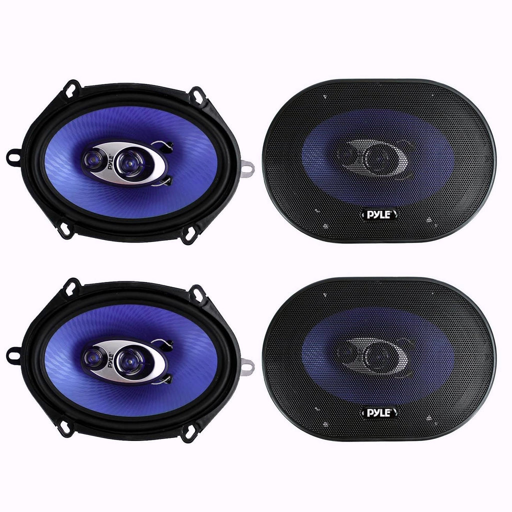 Pyle PL573BL 5x7 Car Speaker Pair 300W 3-Way System