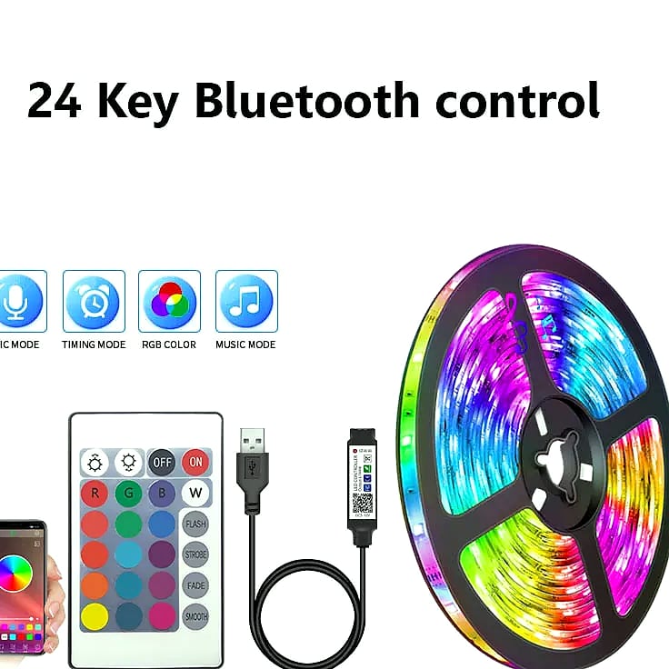 Adiodo USB LED Strip 5050 RGB Smart Light Bluetooth WiFi
