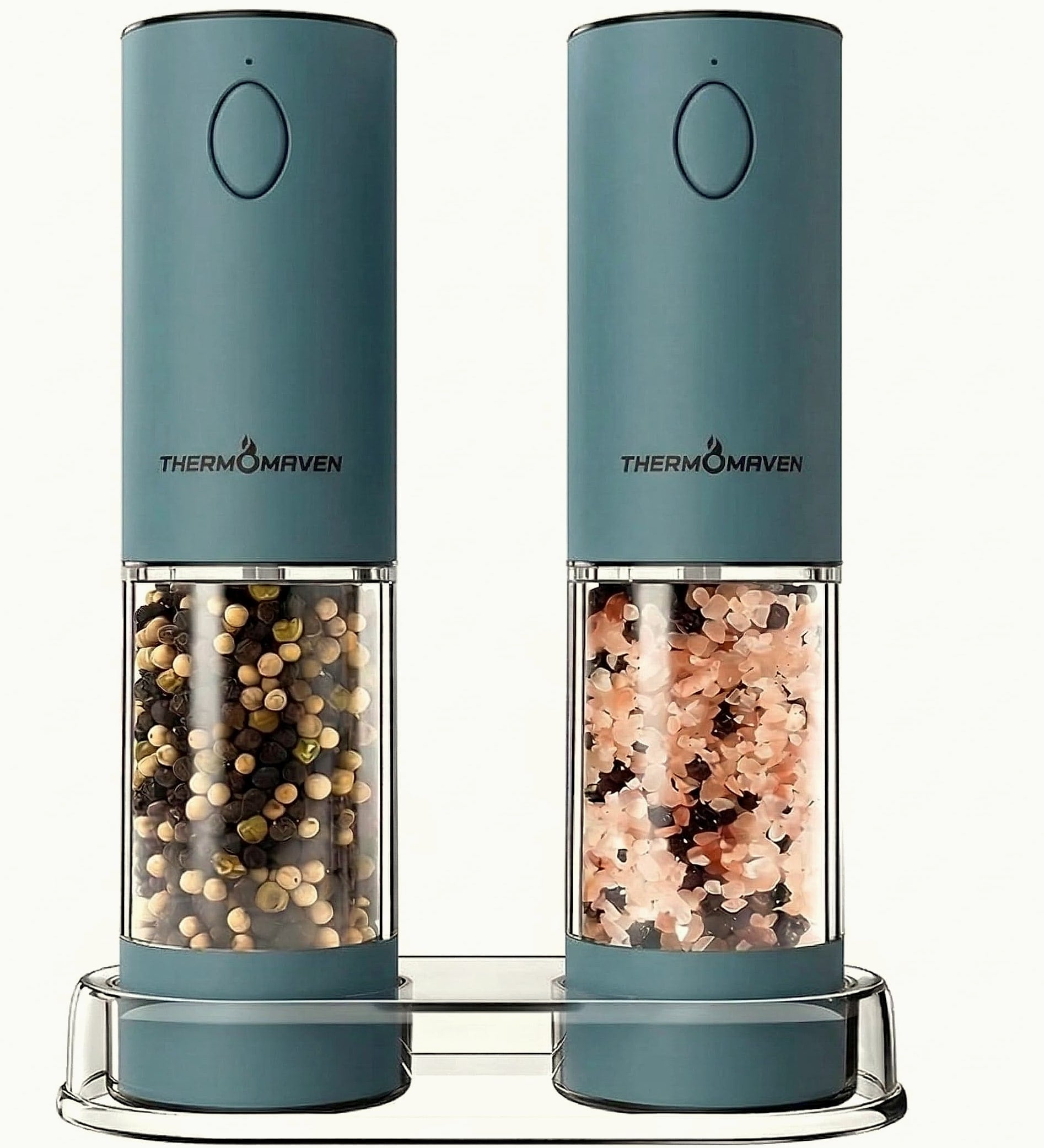 ThermoMaven 110ml Rechargeable Electric Salt Pepper Grinder Set