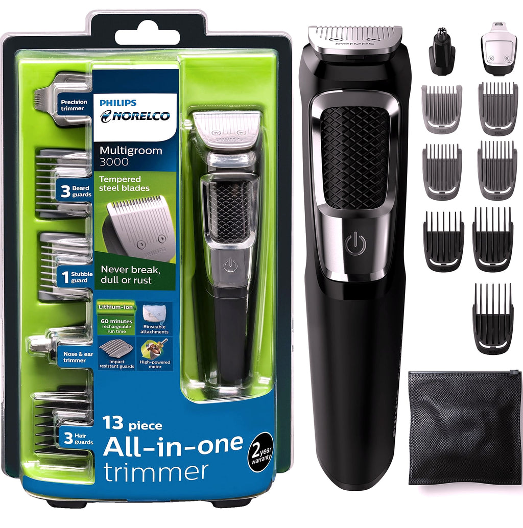 Norelco 3000 Series 13-in-1 Beard and Head Hair Trimmer MG3939/50