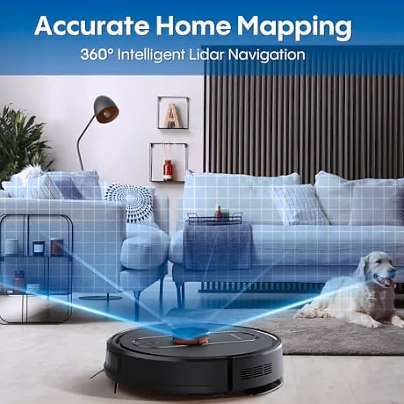 SHXI Robot Vacuum and Mop with LiDAR Mapping