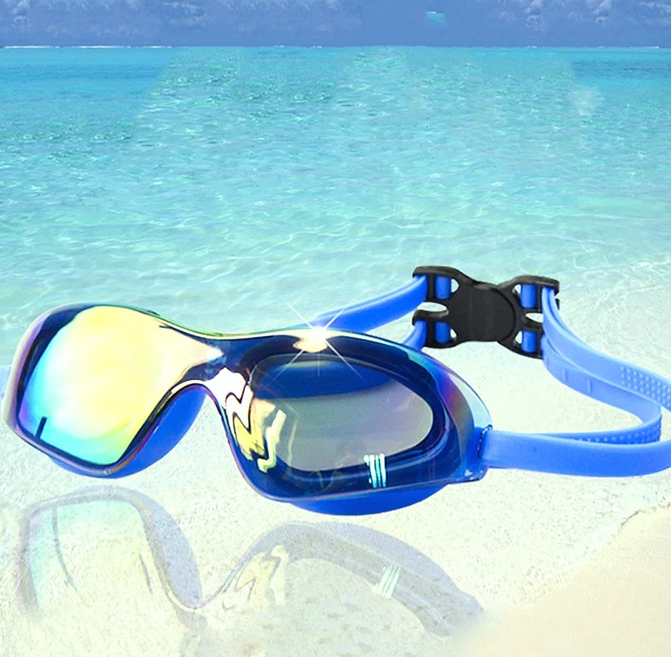 APWIKOGER Swimming Goggles Adjustable Anti-Fog Dive Glasses