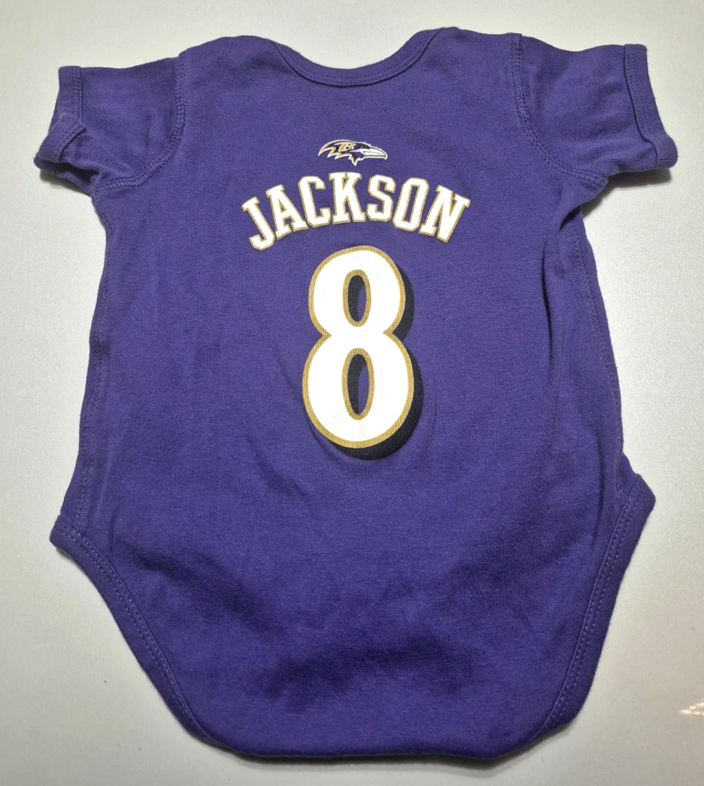 Baby Infant Lamar Jackson Baltimore Ravens One Piece Size 18M/3-12 Months Outfit