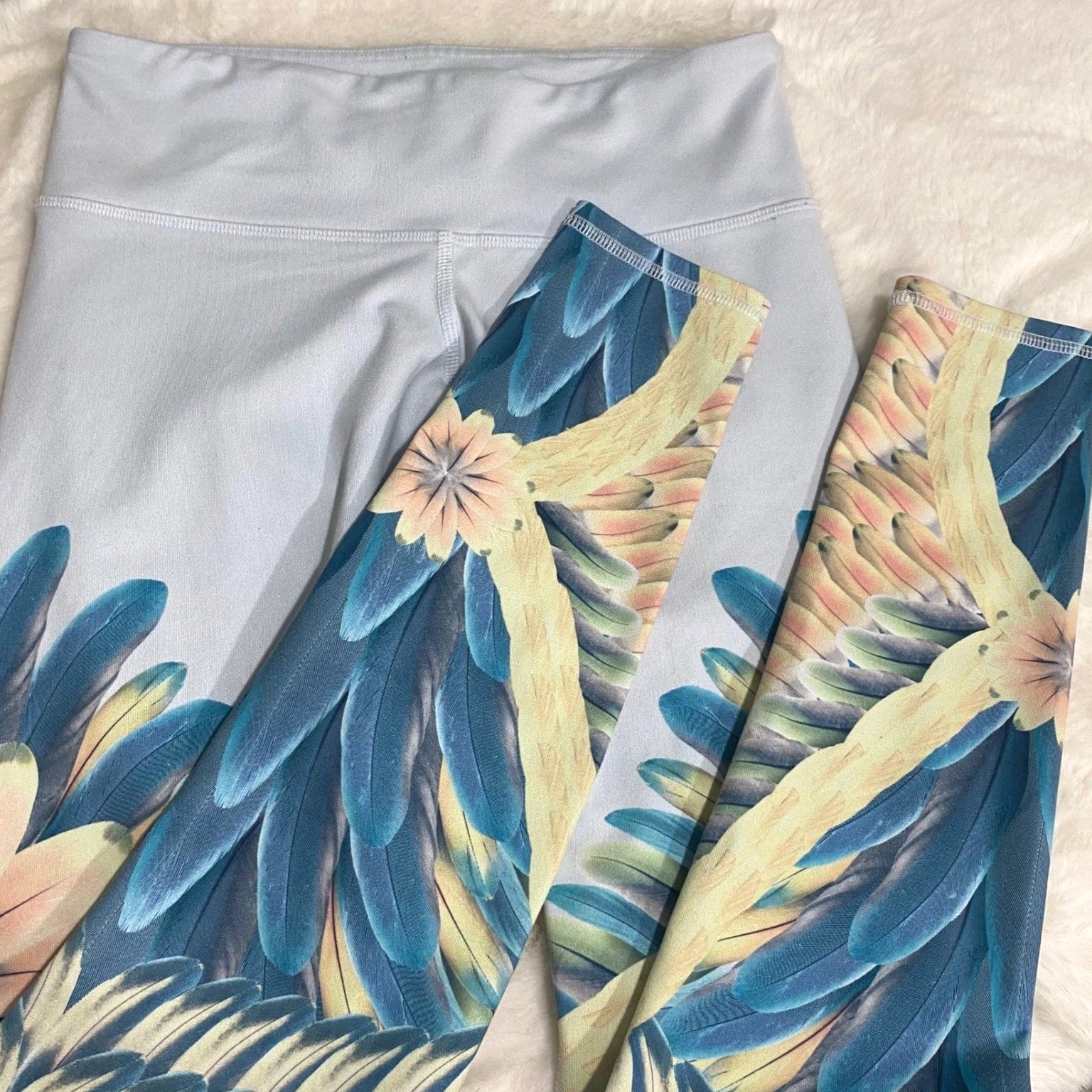 Alo Yoga Gypset Goddess Feather Wing Leggings Athletic Workout Pants Women's XS