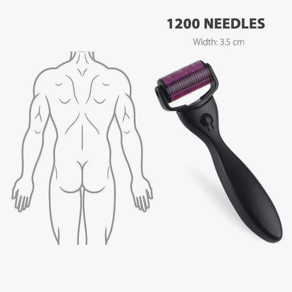 Derma Roller Kit For Face, Beard, Hair 540 Titanium Microneedle 0.5/1/1.5mm