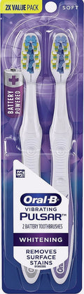 Oral-B 3D White Pulsar Battery Toothbrush 2-Pack