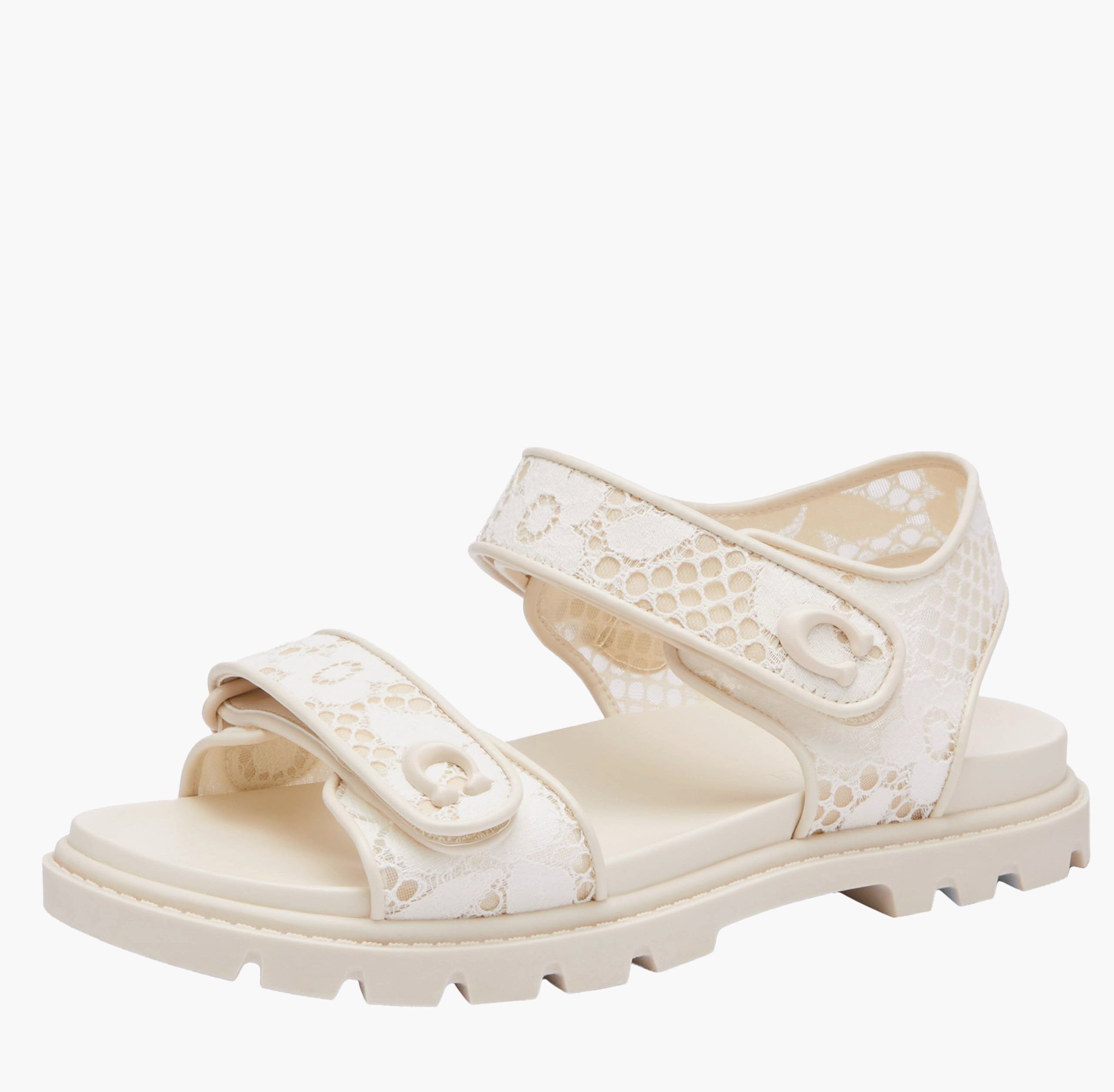 Coach Women's Brynn Suede Sandals with Shearling Lining
