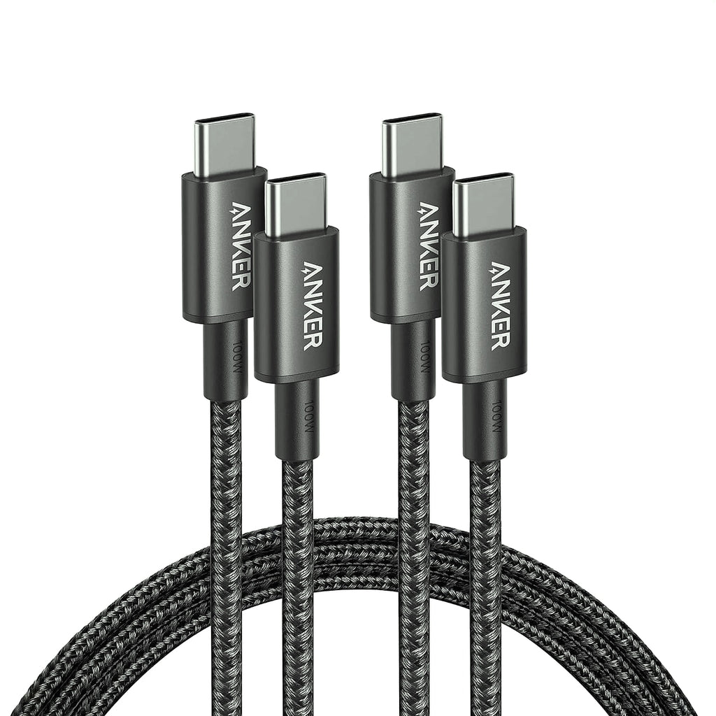 Anker 333 USB-C Cable 2-Pack 6ft, 100W Fast Charging