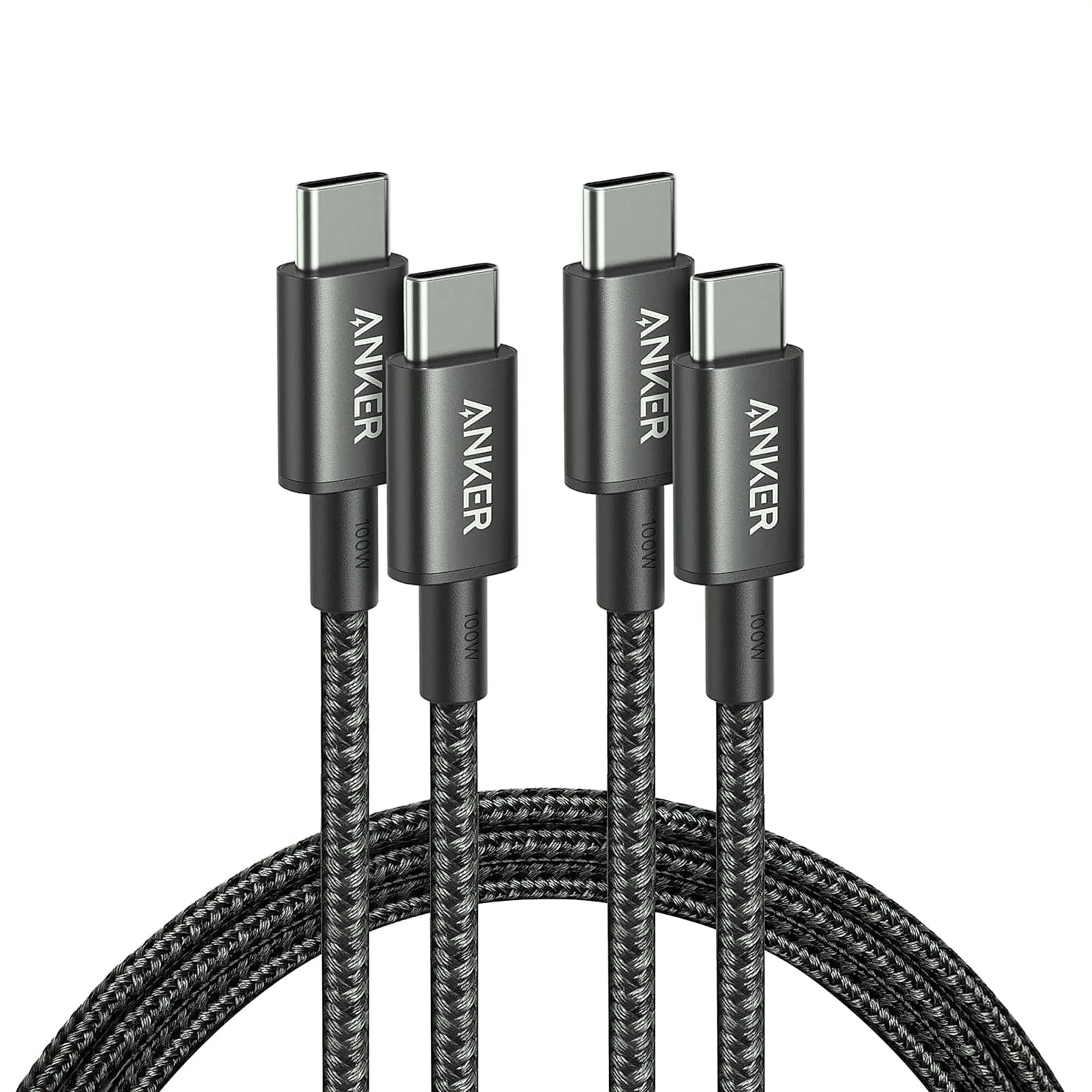 Anker 333 USB-C Cable 2-Pack 6ft, 100W Fast Charging
