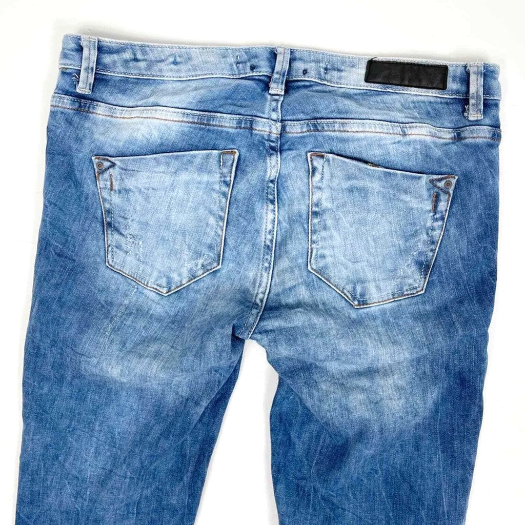 Zara Trafaluc Blue Denim Skinny Jeans 6