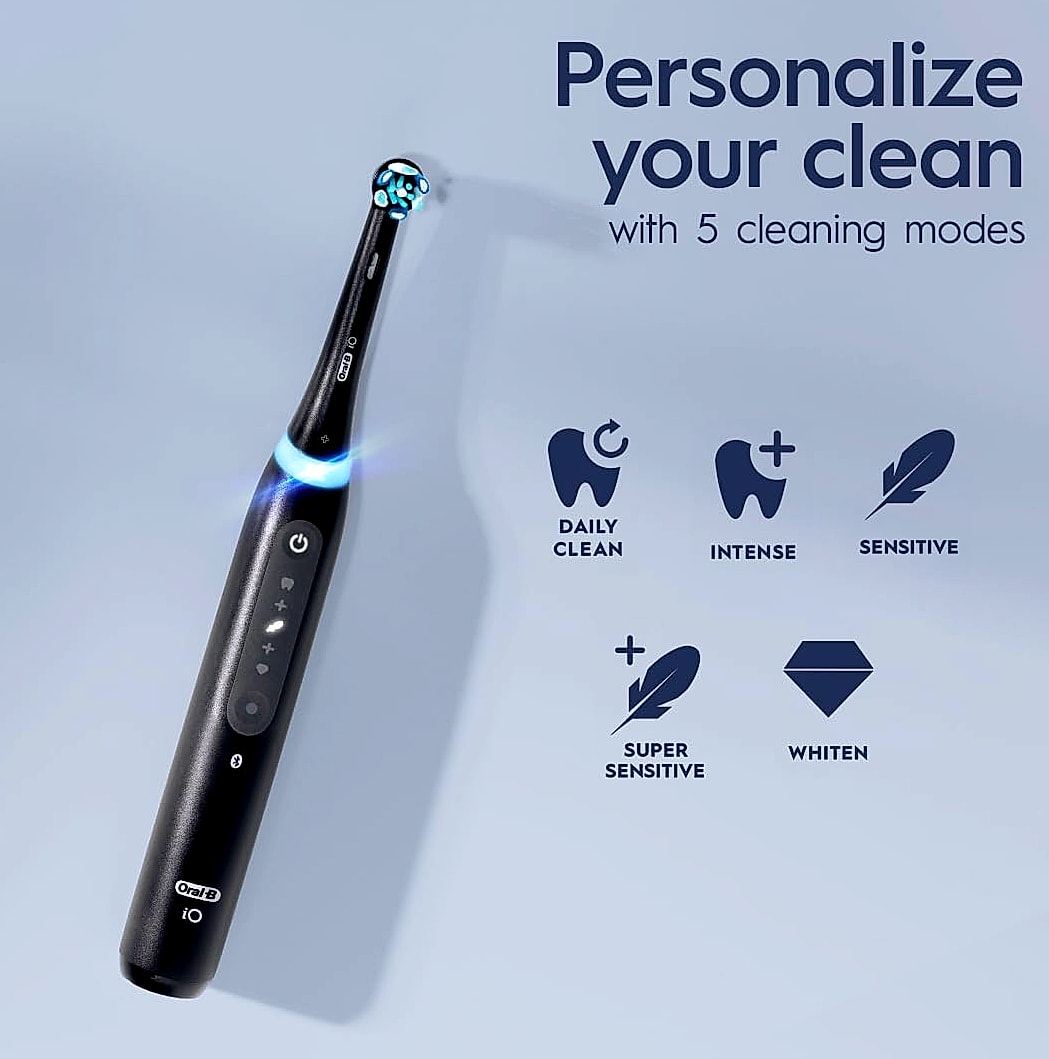 Oral-B iO5 Rechargeable Electric Toothbrush, 5 Cleaning Modes
