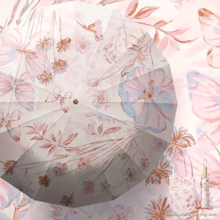 Wind-Resistant,UV-Protective Umbrella Perfect for Both Sunny and Rainy Days