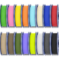 PLA Filament Matte Finish 16 Color Bundle Multicolor 1.75mm 16 Pack Mini Spool